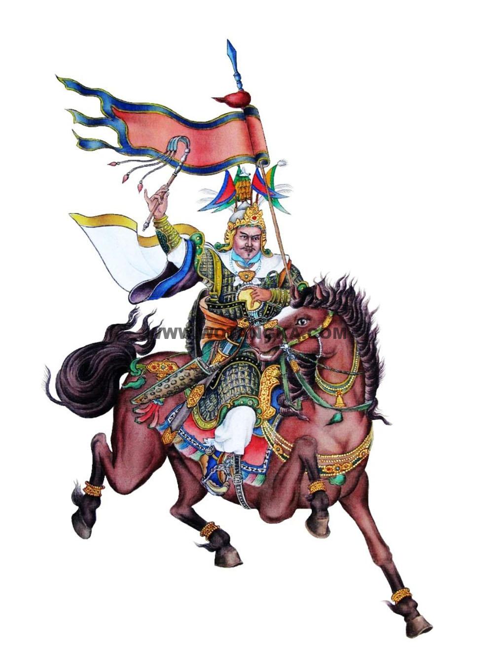 沃唐卡编号AC21795：格萨尔王