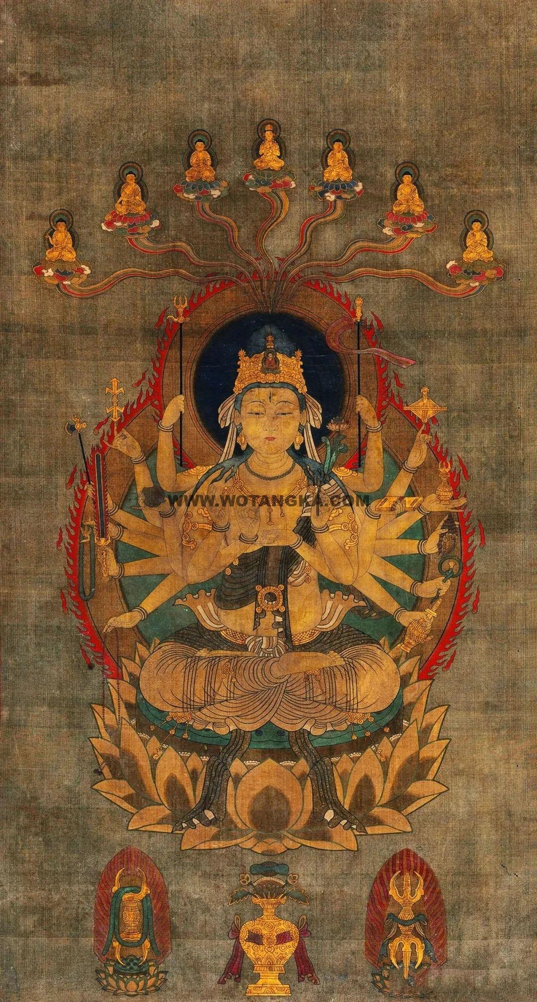 沃唐卡编号AC29714：准提菩萨