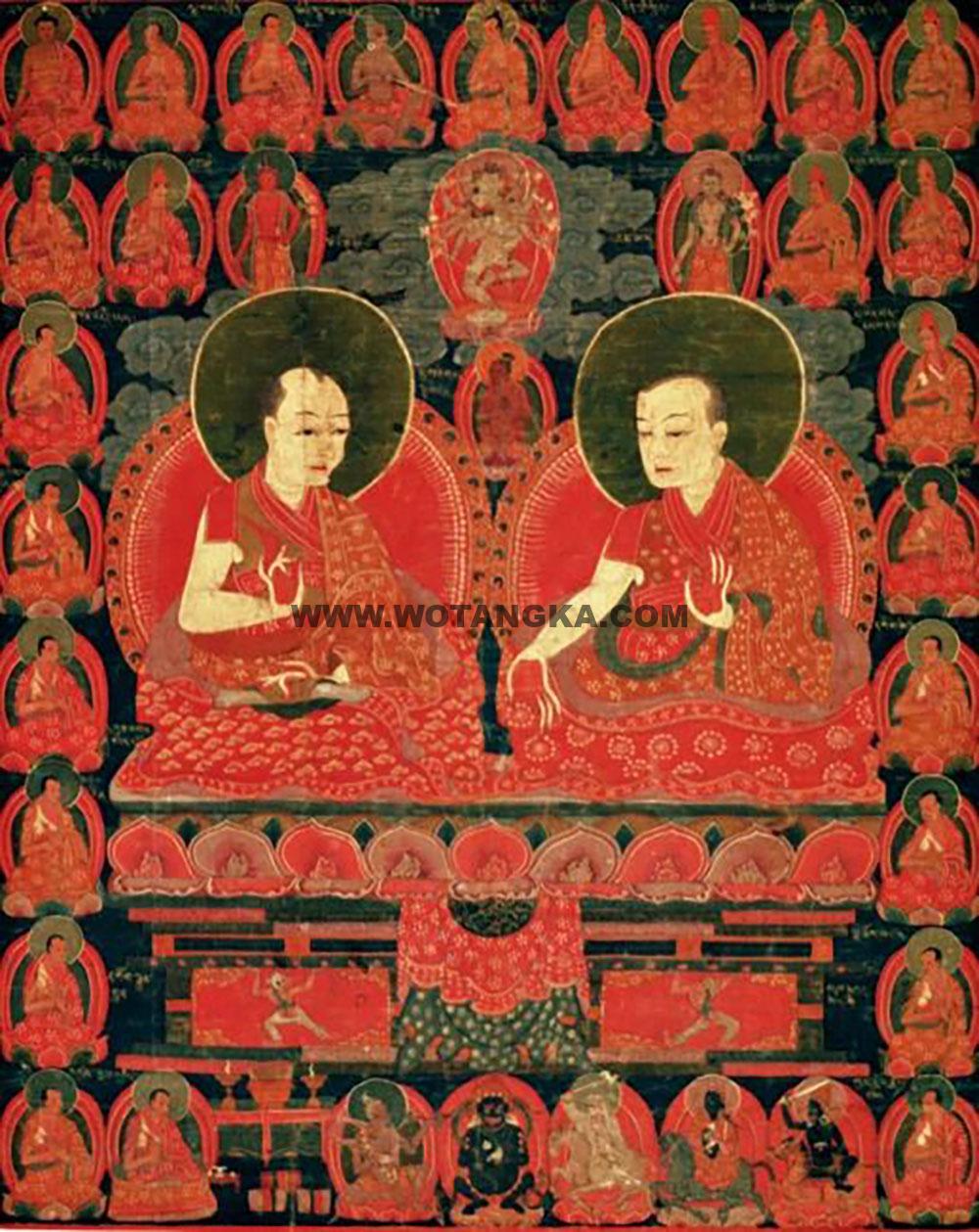 沃唐卡编号AC36214：道果传承上师