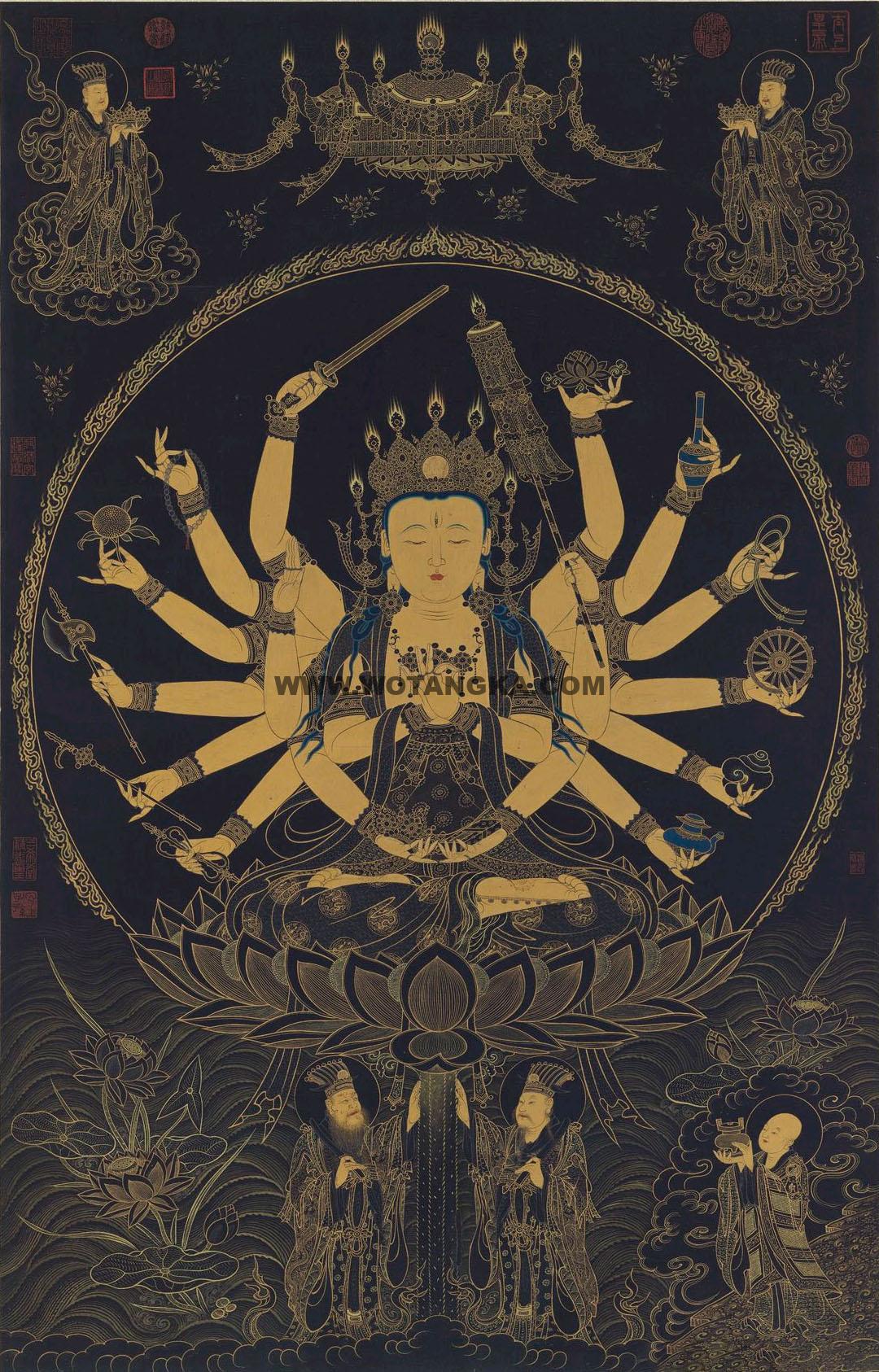 沃唐卡编号AC37612：准提佛母