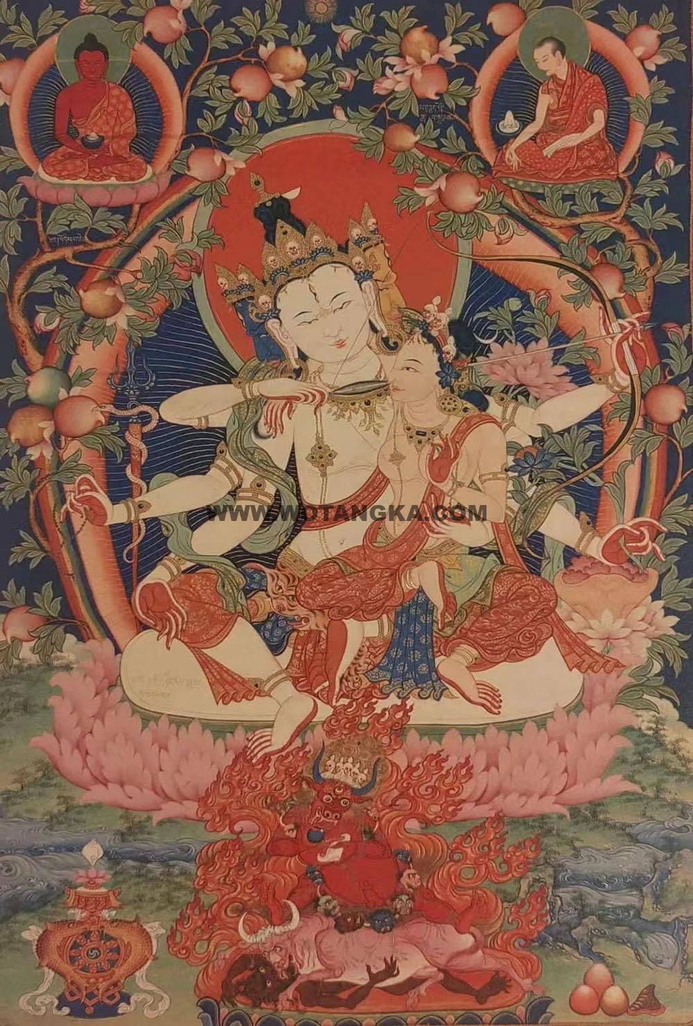 沃唐卡编号AC37815：哈拉哈拉观音