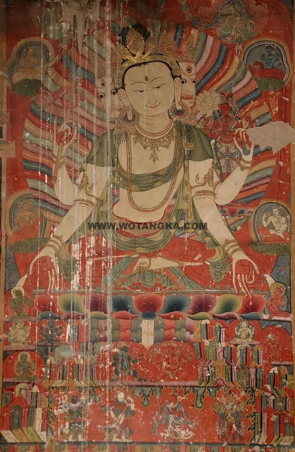 沃唐卡编号AC41729：除盖障菩萨