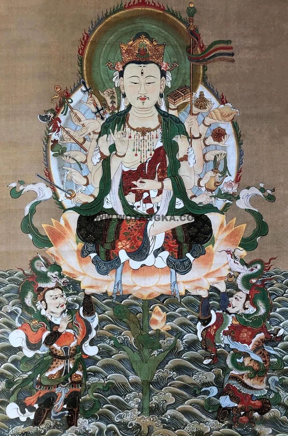 沃唐卡编号AC41973:准提菩萨