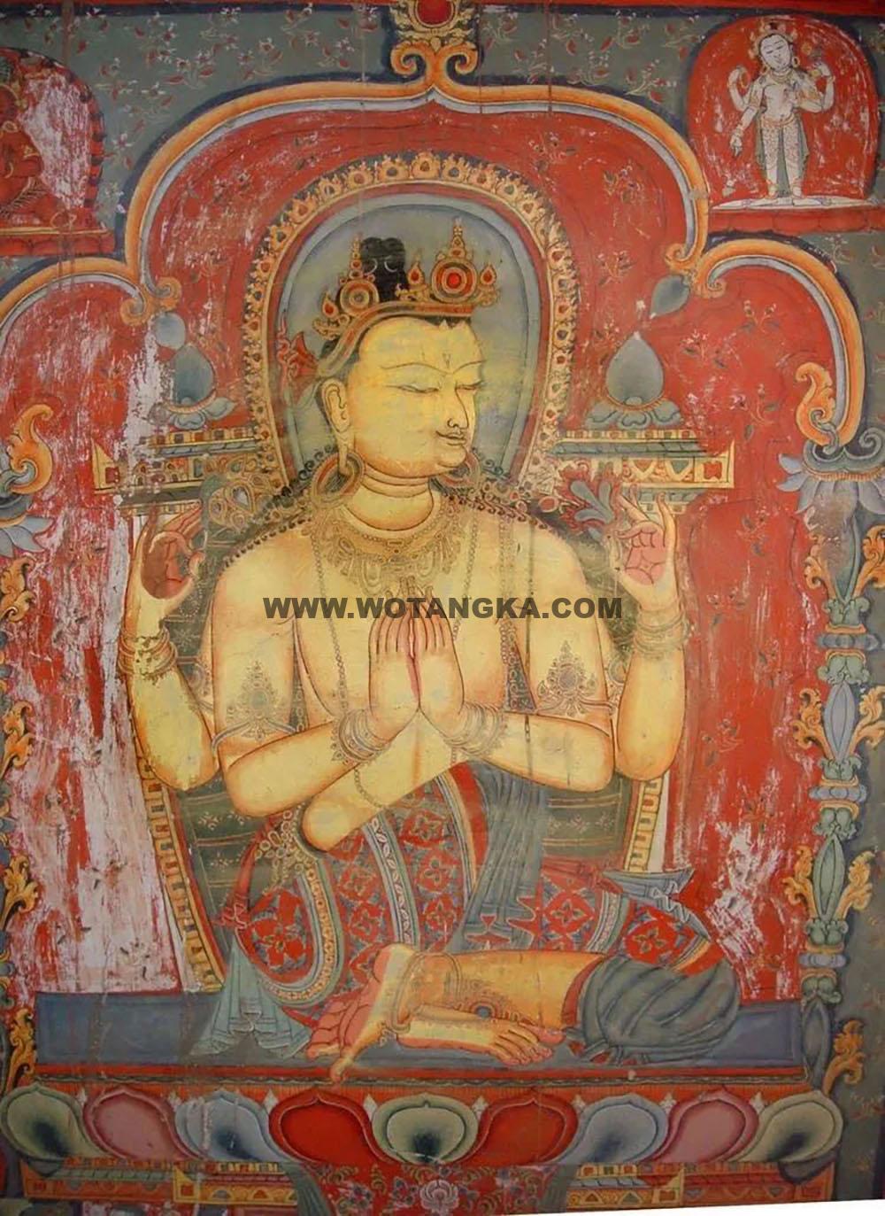 沃唐卡编号AC46981：持宝菩萨