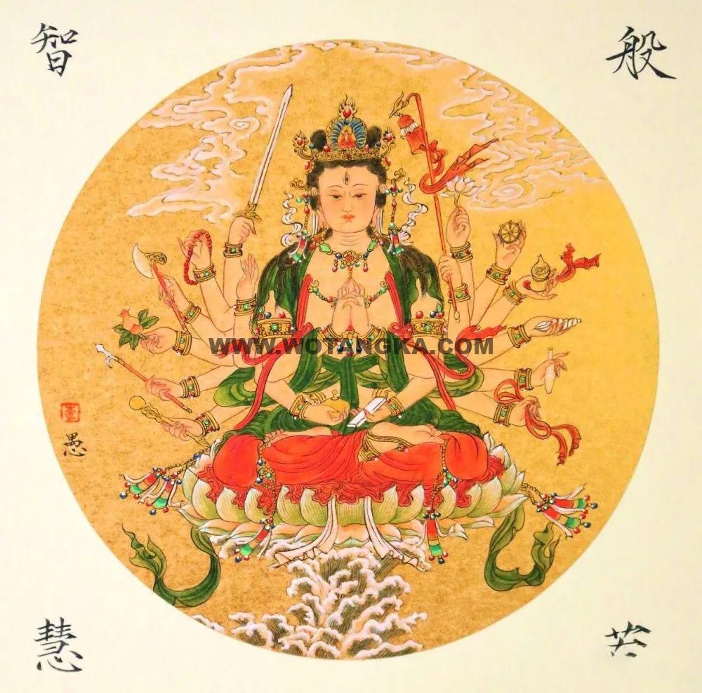 沃唐卡编号AC48903：准提佛母