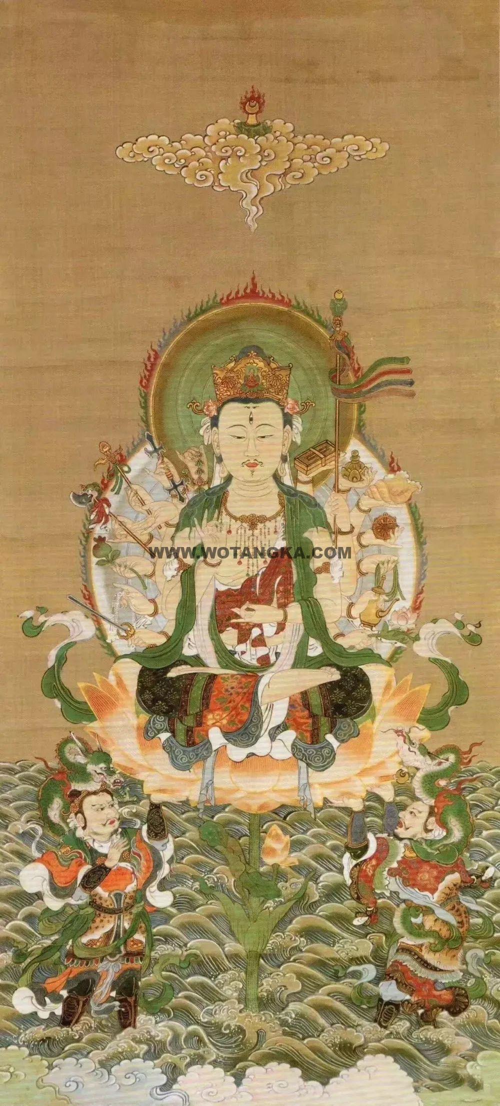 沃唐卡编号AC49208:准提菩萨