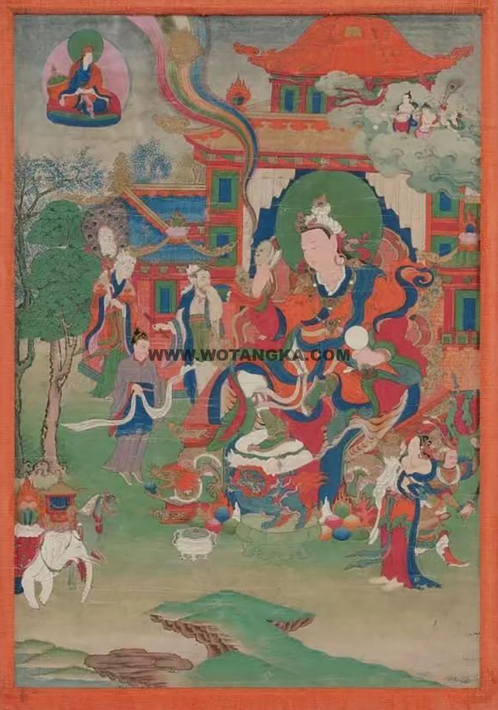 沃唐卡编号AC57834：爱慧上师