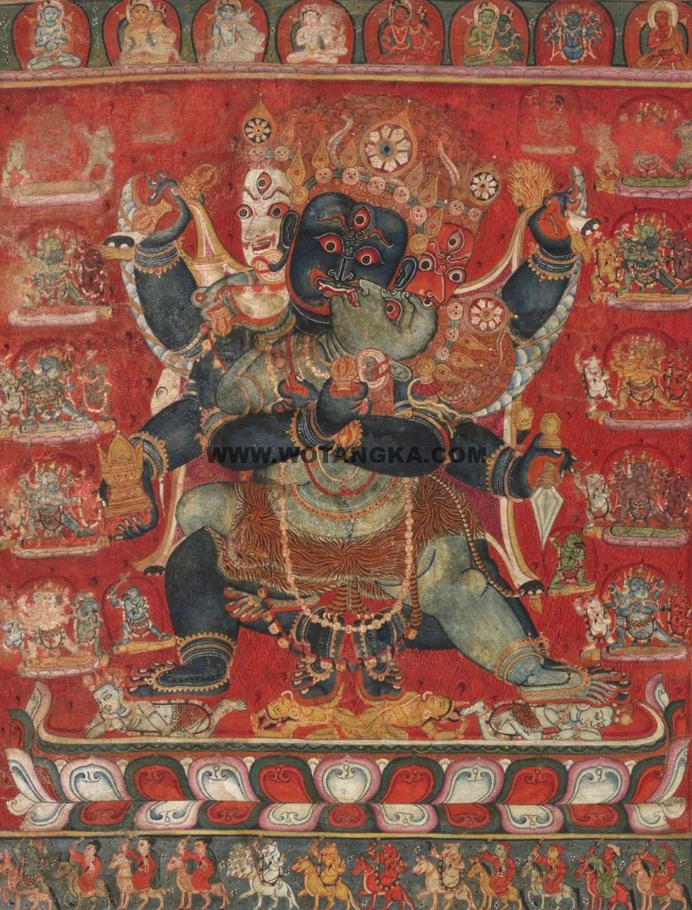 沃唐卡编号AC58279:普巴金刚