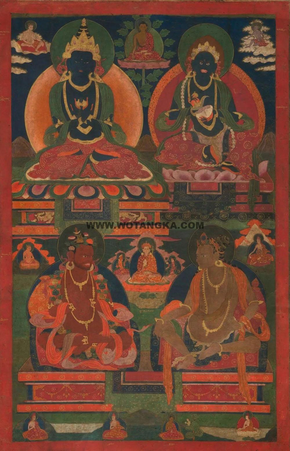 沃唐卡编号AC62385:萨迦派传承祖师