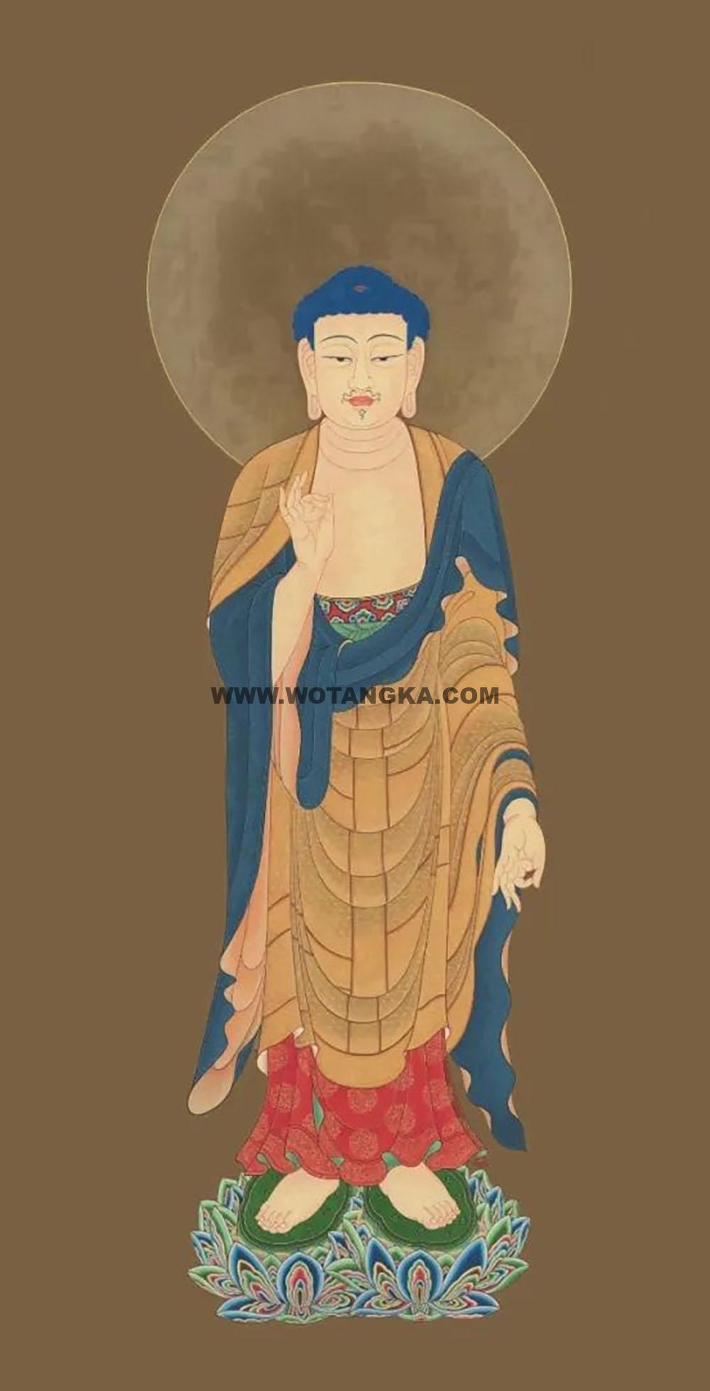 沃唐卡编号AC65347：阿弥陀佛