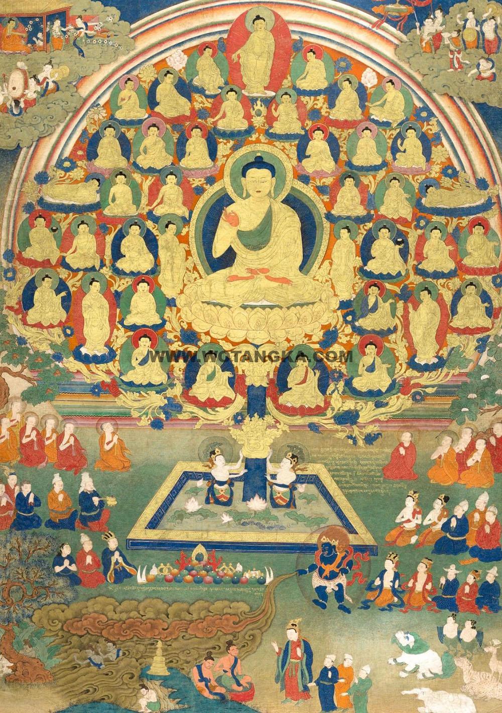 沃唐卡编号AC65409：舍卫城神变