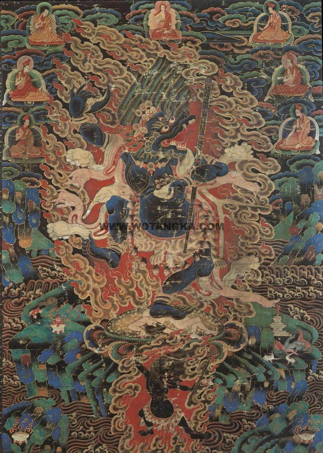 沃唐卡编号AC67283：狮面空行母