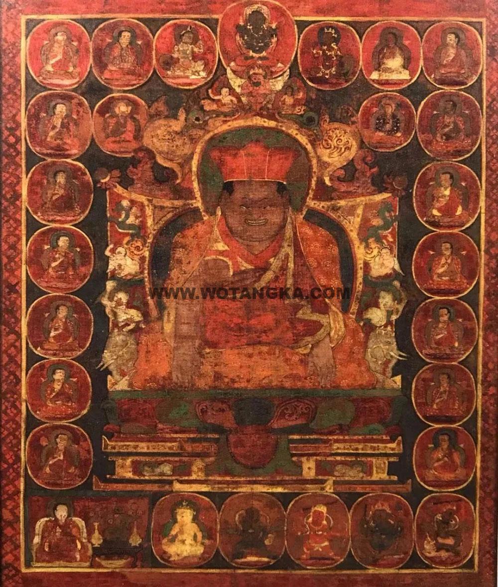 沃唐卡编号AC71903：帕木竹巴