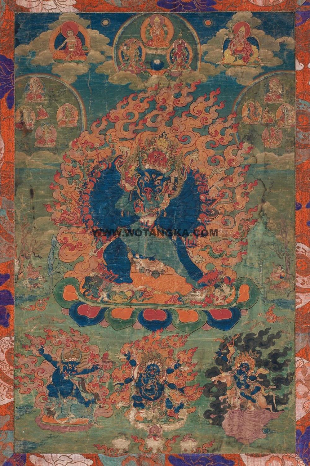 沃唐卡编号AC73590:大威德金刚