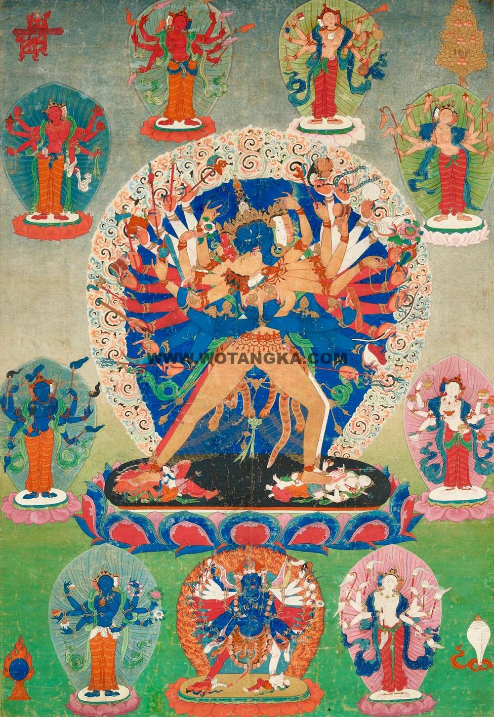 沃唐卡编号AC81759:时轮金刚