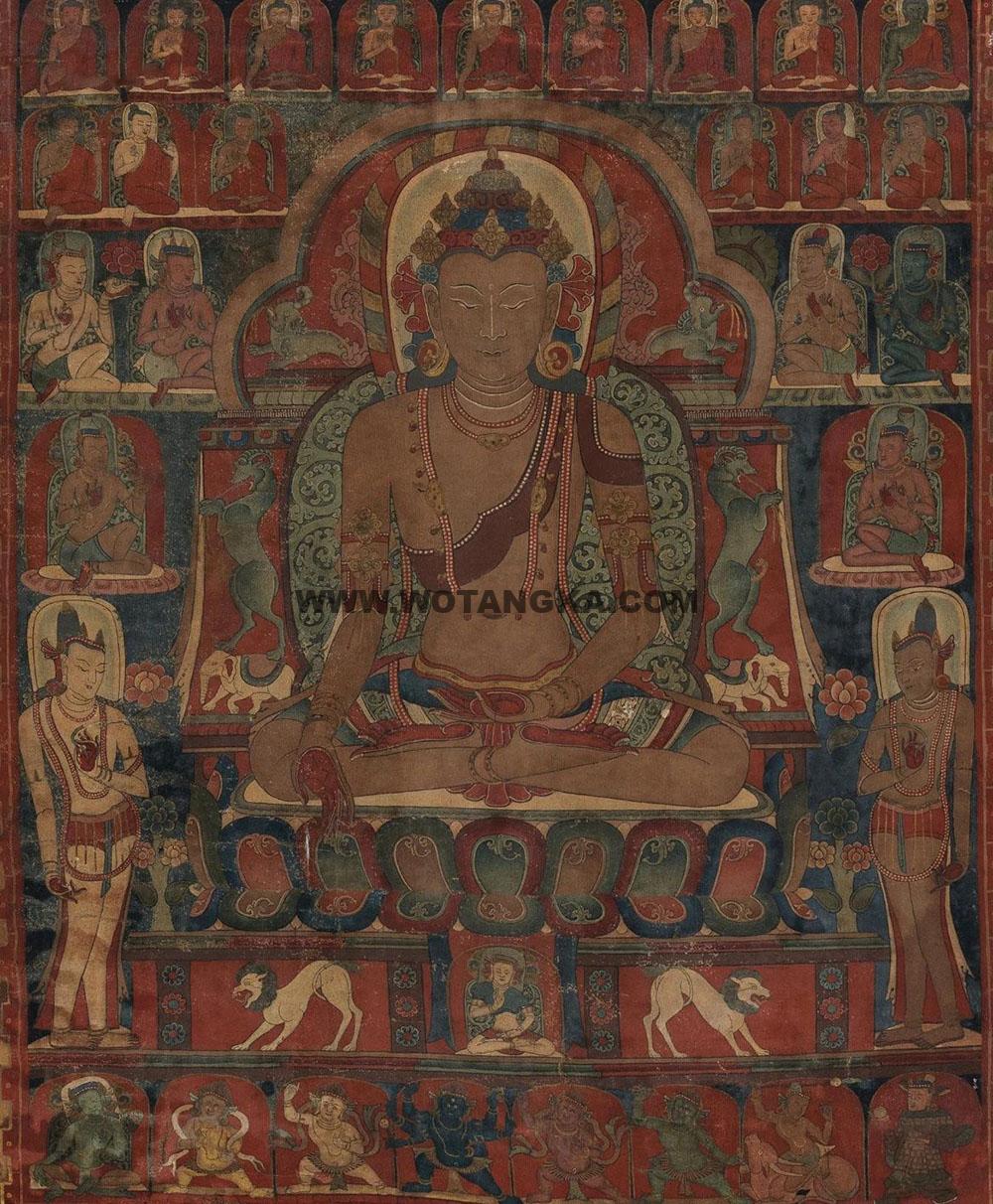 沃唐卡编号AC83592：毗卢舍那佛