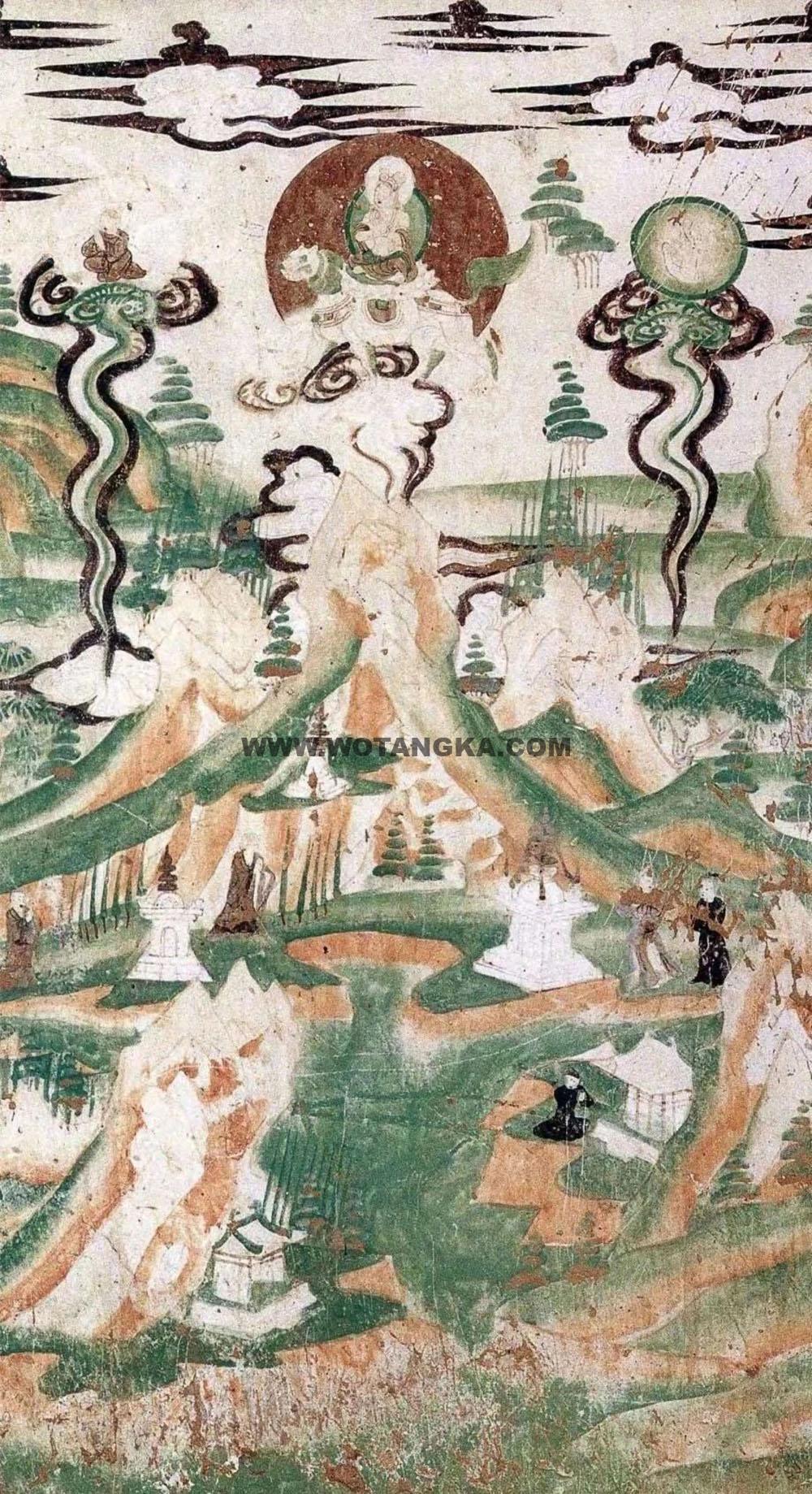 沃唐卡编号AC87641：五台山图