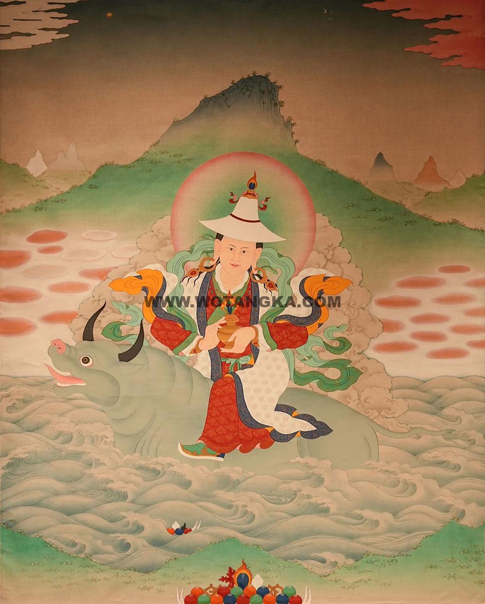 沃唐卡编号AC89788：擦米玛（盐神）