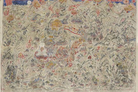 沃唐卡编号AC91204：五台山圣境全图