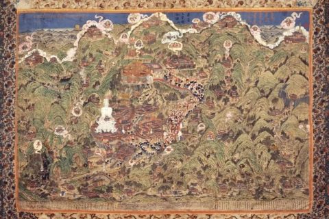 沃唐卡编号AC91253：五台山图