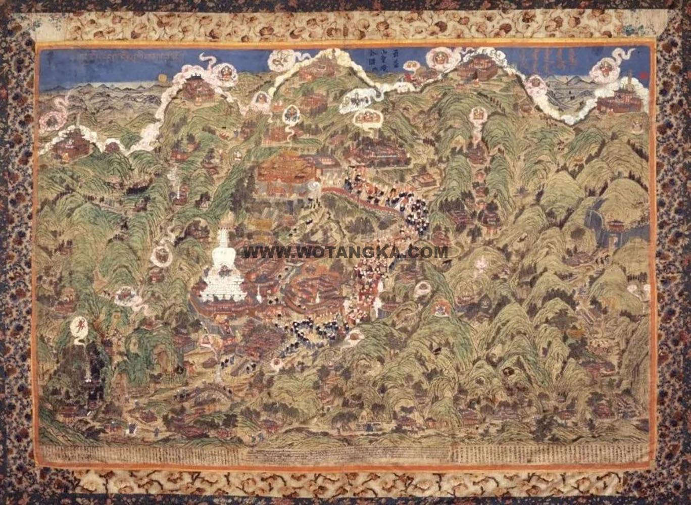 沃唐卡编号AC91253：五台山图