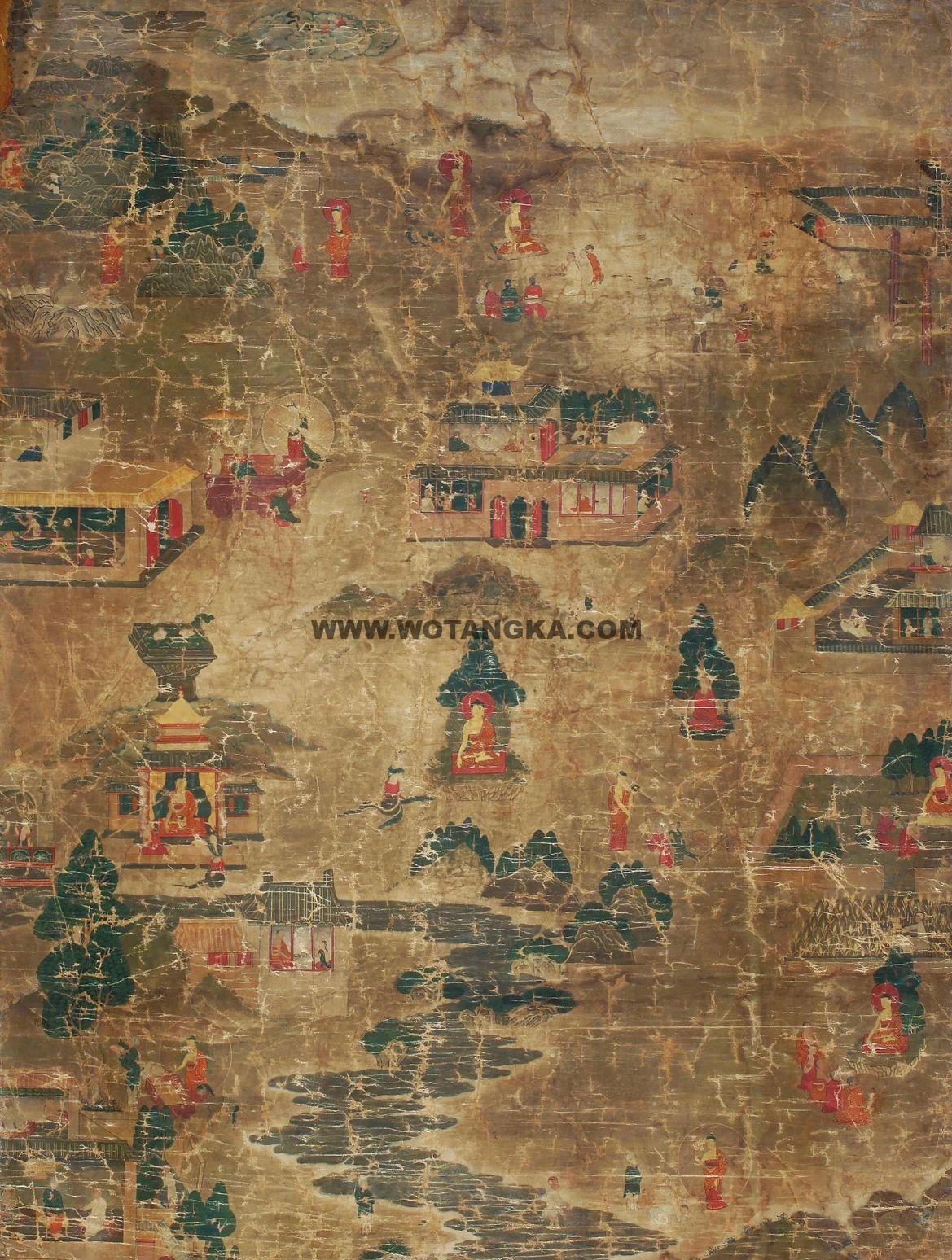 沃唐卡编号AC91643：佛本生故事