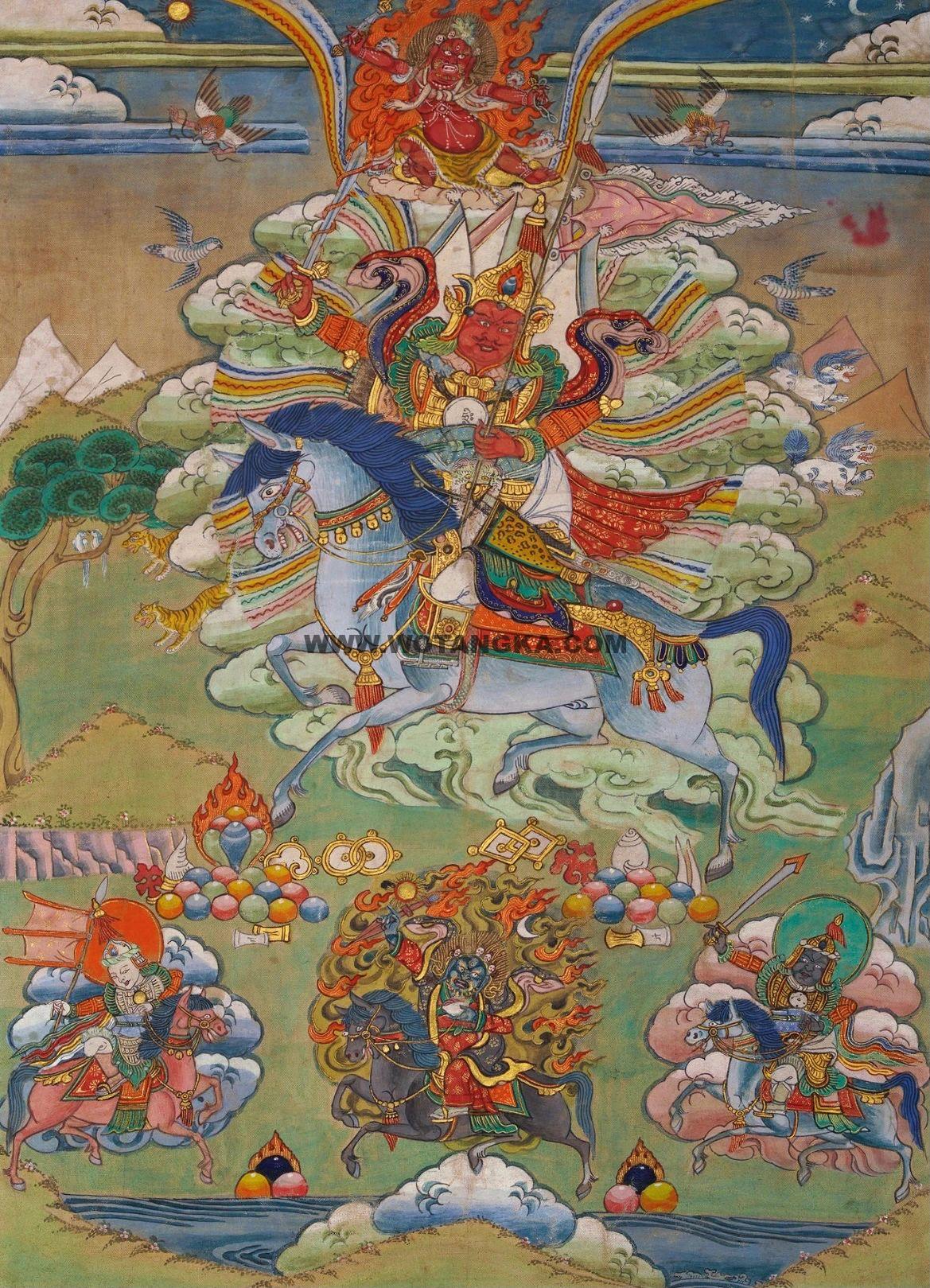 沃唐卡编号AC92156：格萨尔王