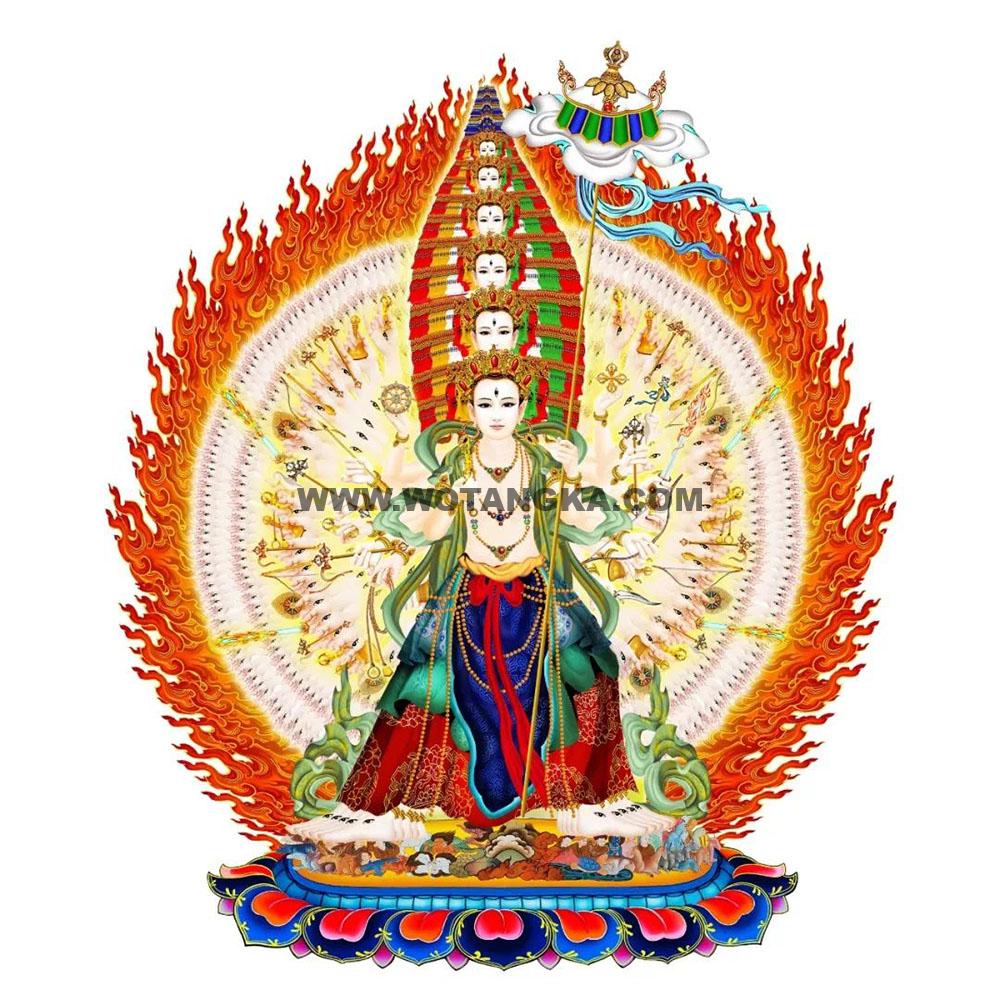 沃唐卡编号AC94169：大白伞盖佛母