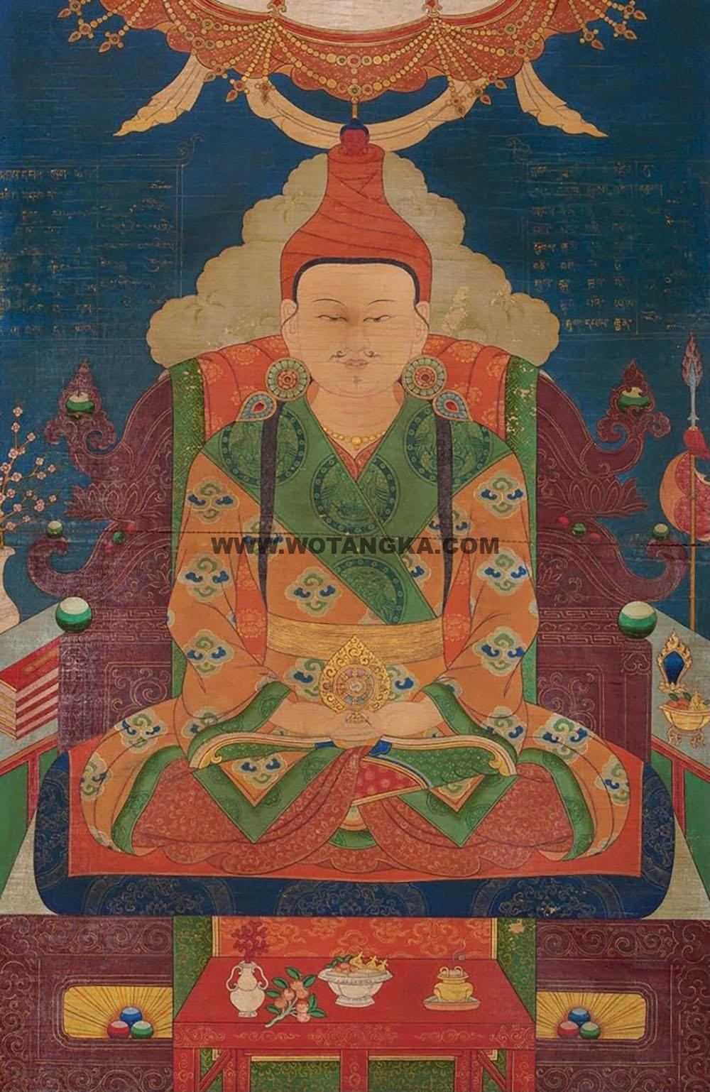 沃唐卡编号AC94175：松赞干布王