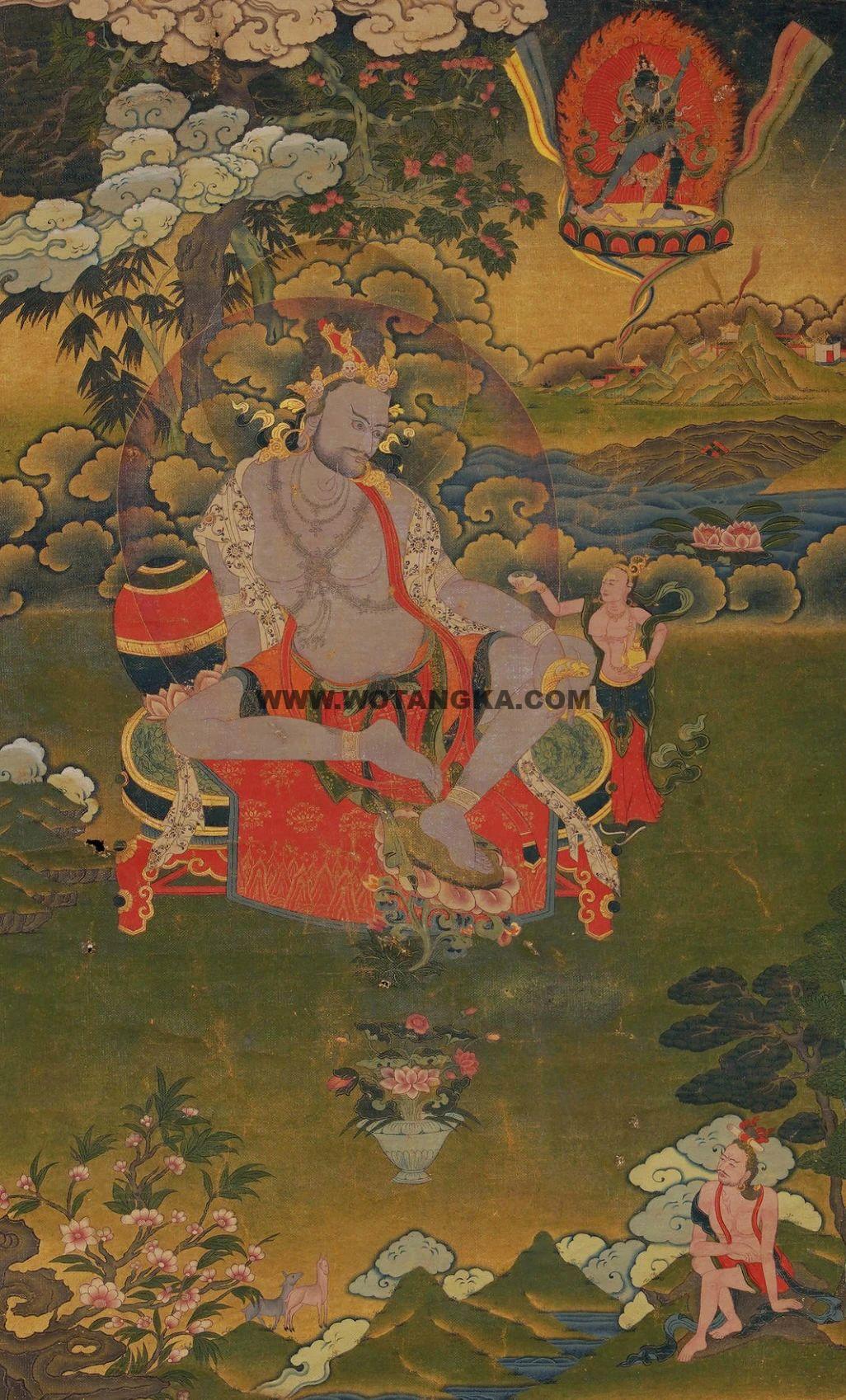 沃唐卡编号AC95671：大成就者卢伊巴