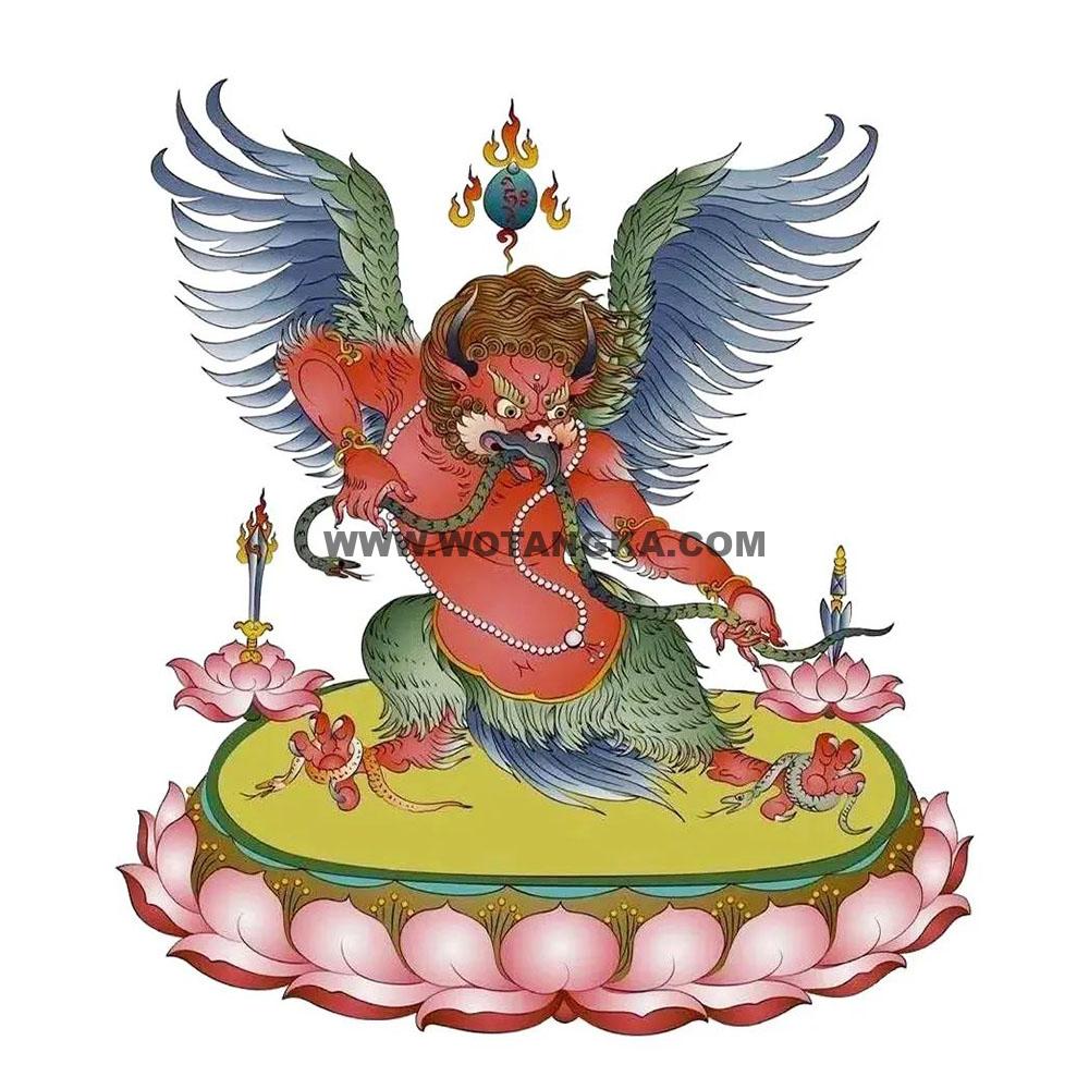 沃唐卡编号AC97654：大鹏金翅鸟