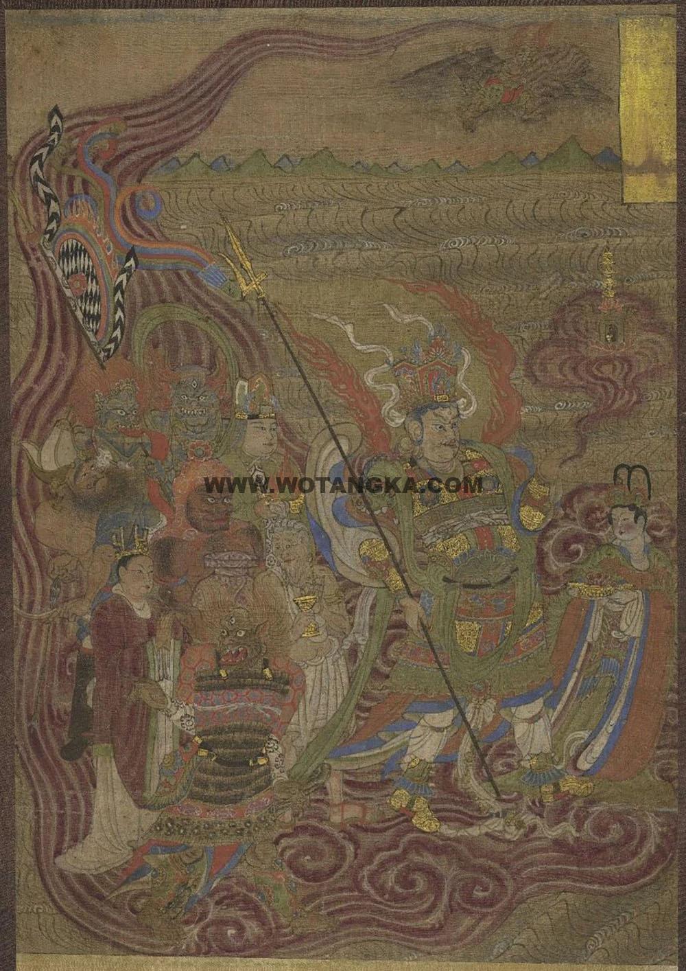 沃唐卡编号AC15329： 行道天王图