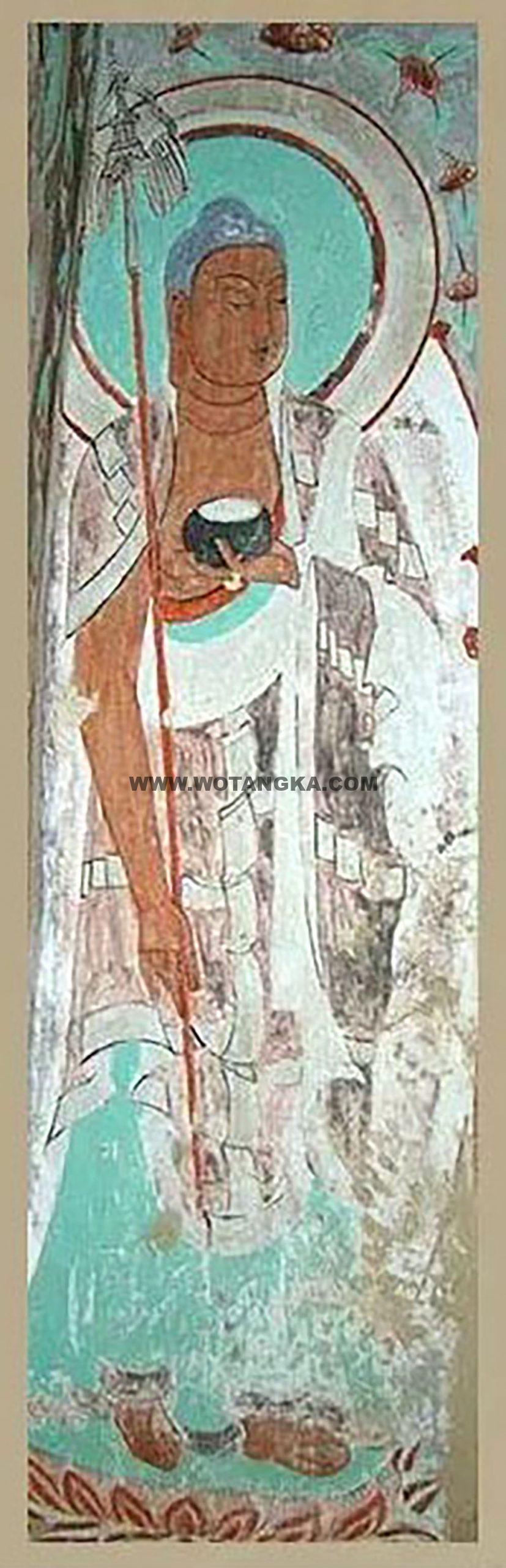 沃唐卡编号AC18459：药王菩萨