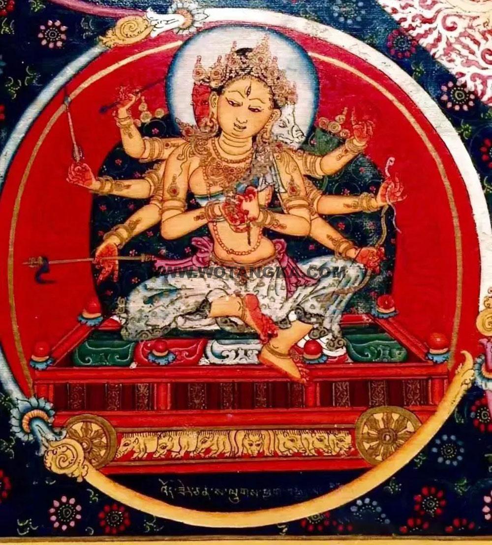 沃唐卡编号AC21547：摩利支天大菩萨