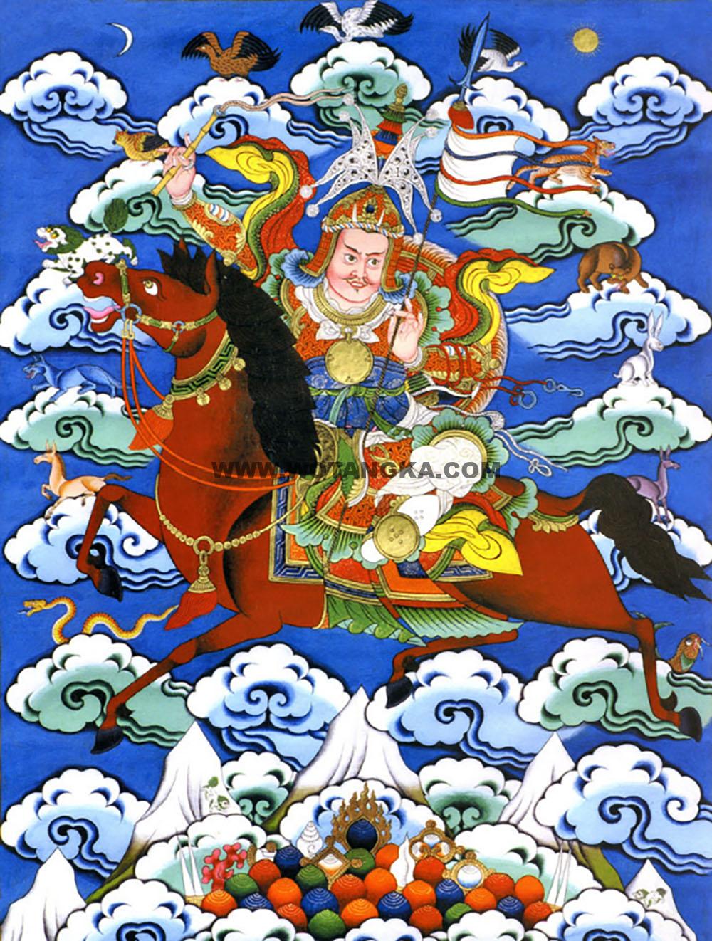 沃唐卡编号AC23746:格萨尔王