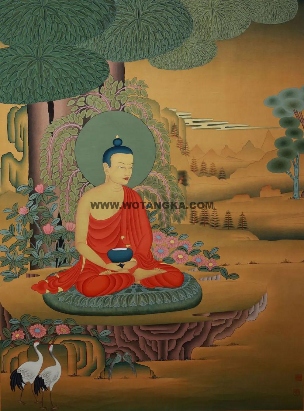沃唐卡编号AC25793：释迦牟尼佛