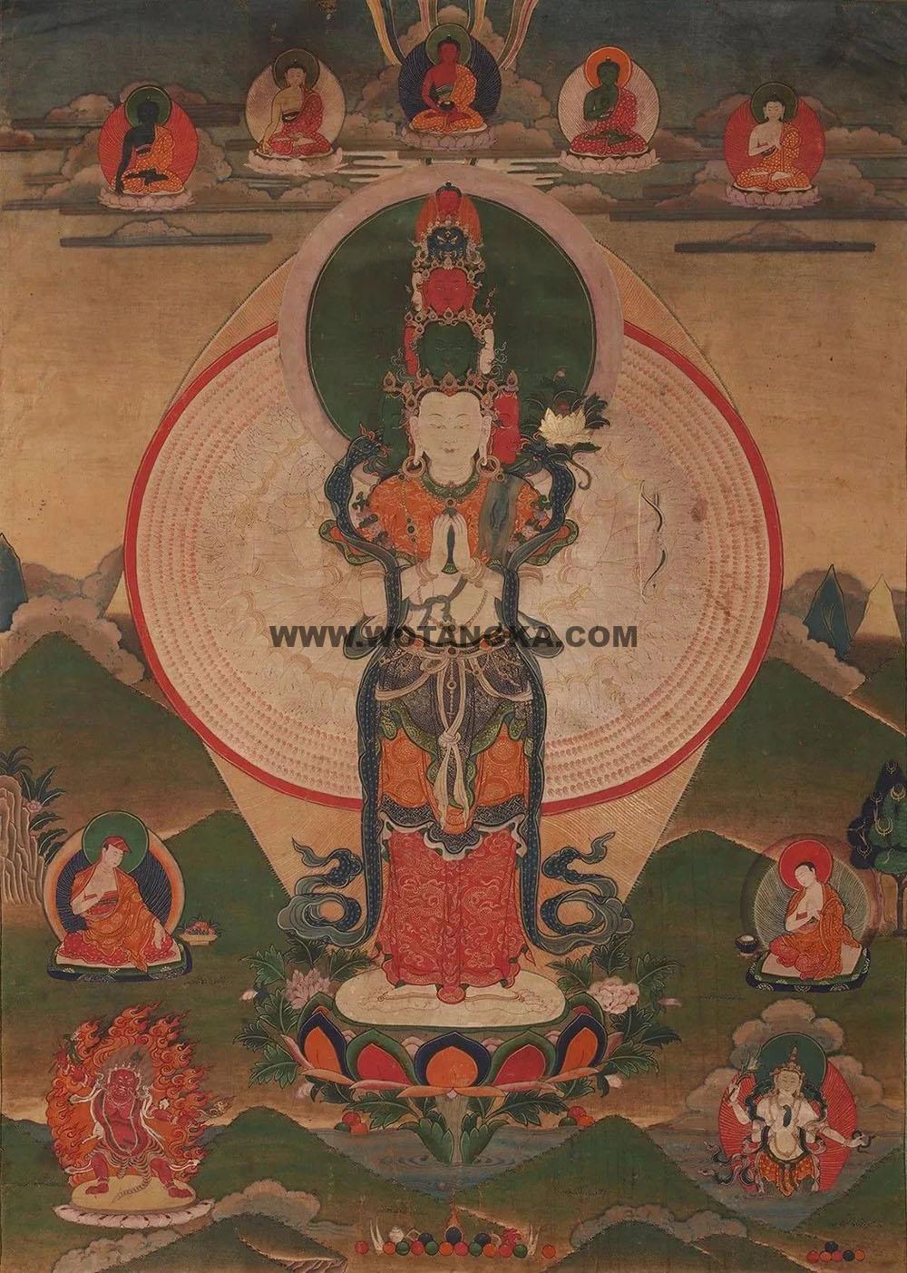 沃唐卡编号AC26731：千手观音