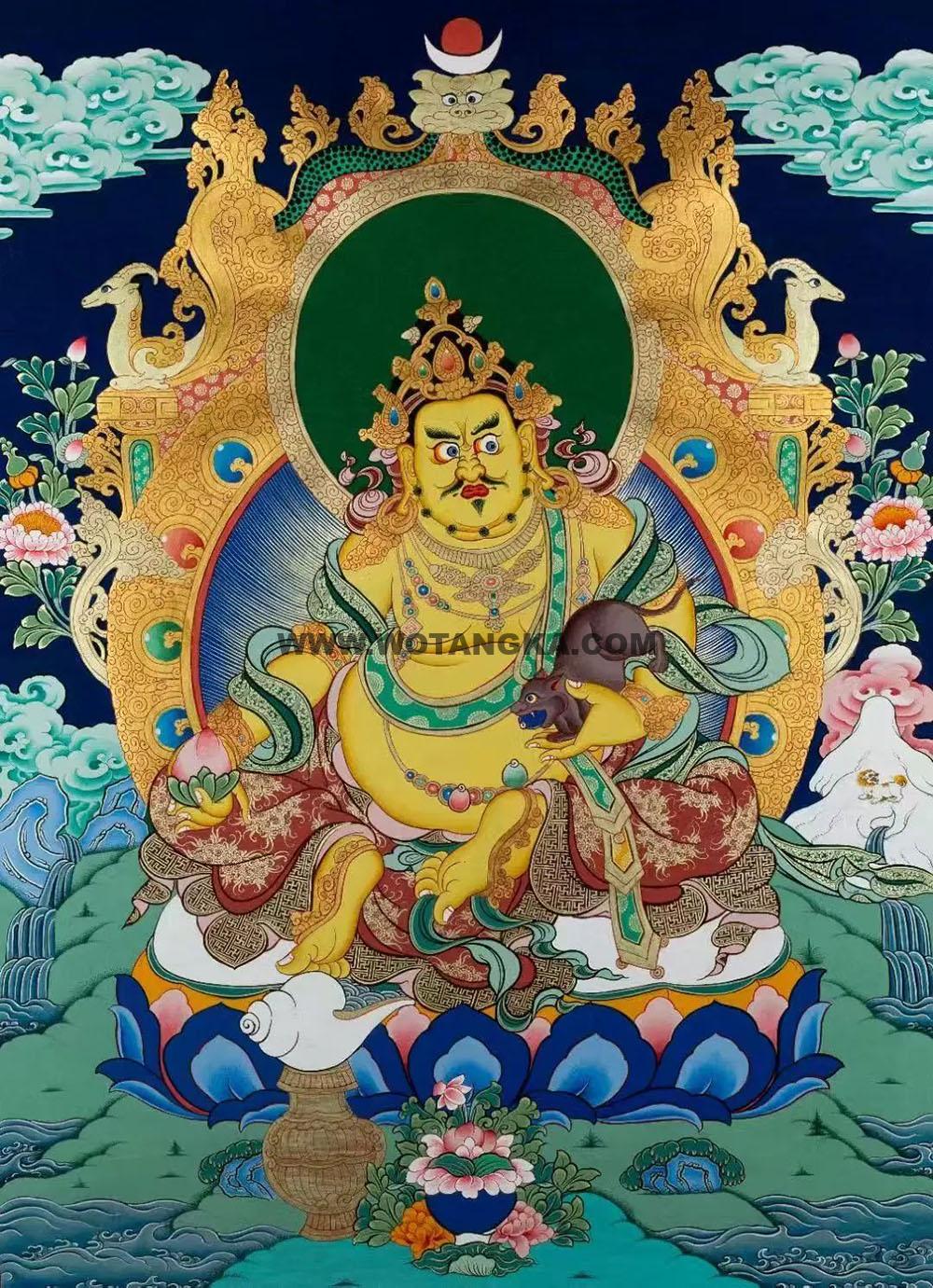 沃唐卡编号AC26748：黄财神