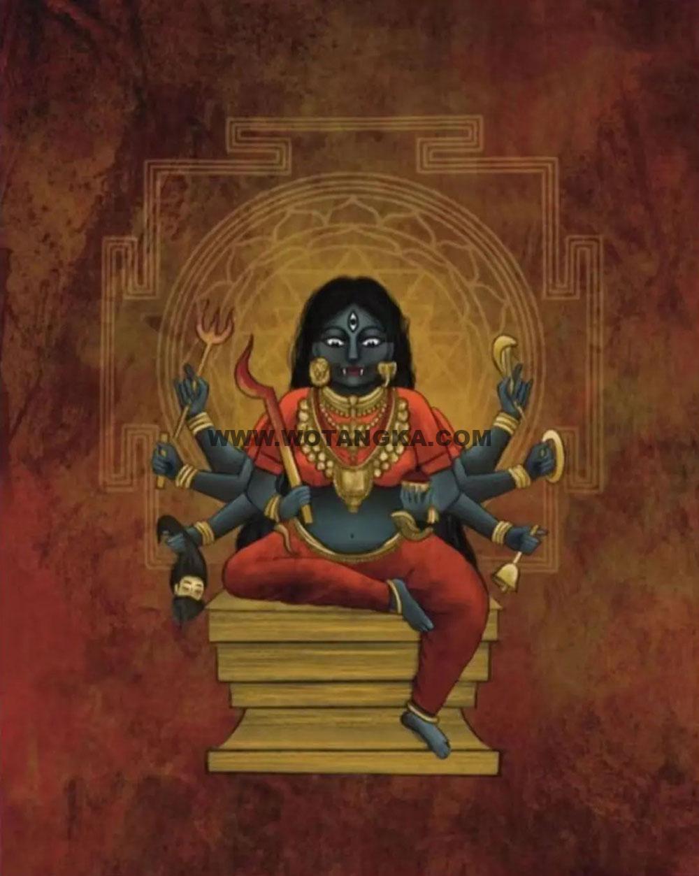 沃唐卡编号AC31829：迦梨女神