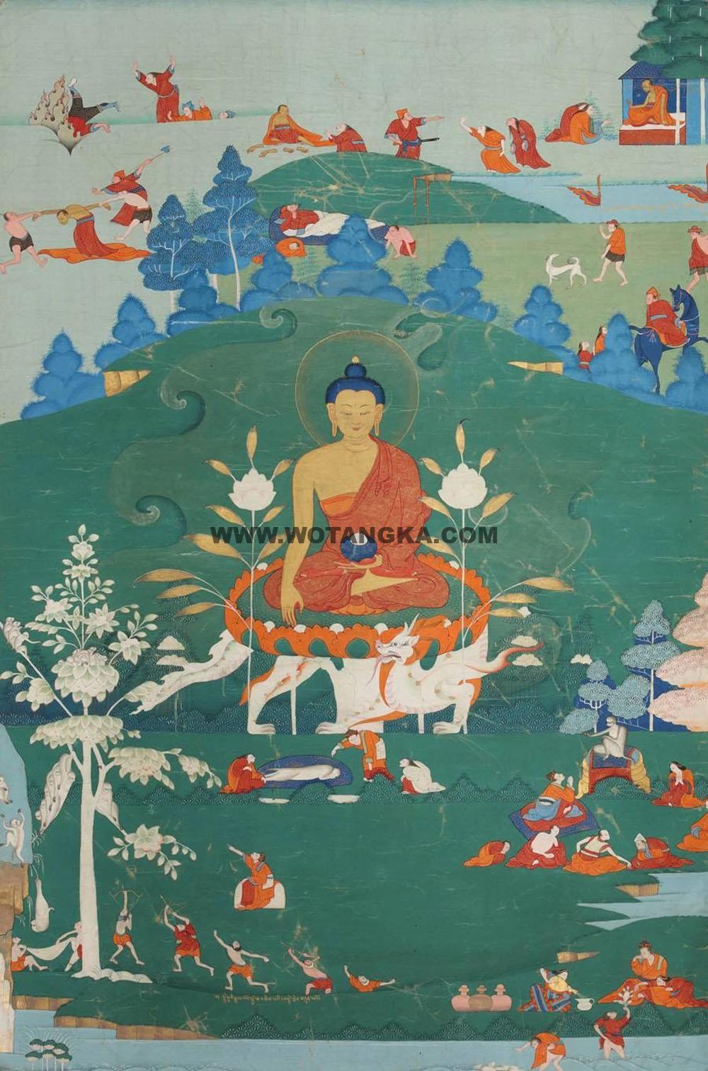 沃唐卡编号AC36984：释迦牟尼佛