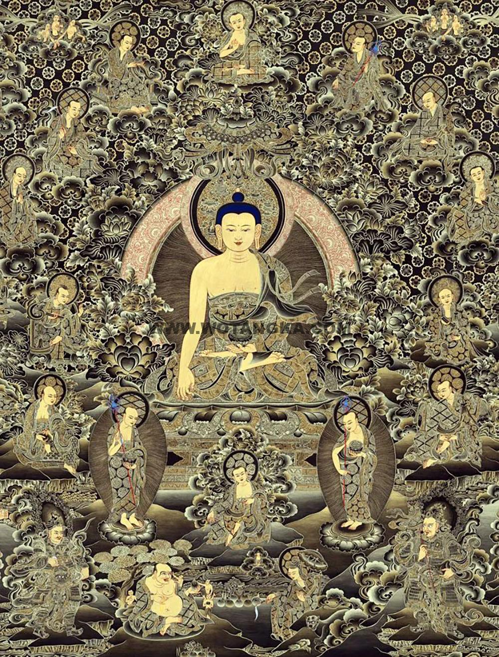 沃唐卡编号AC37568：释迦牟尼佛