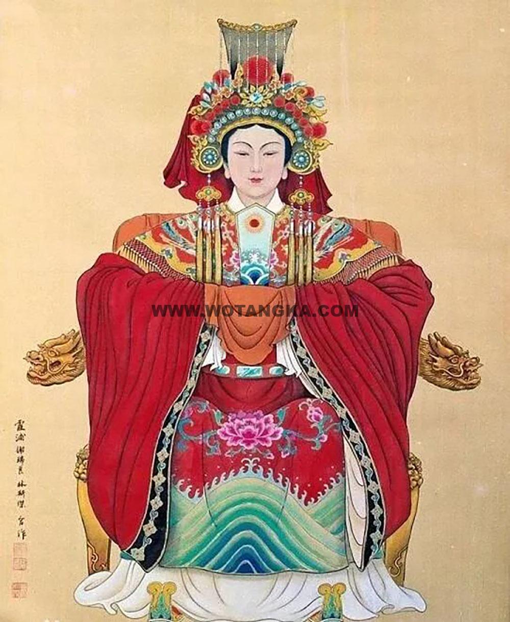 沃唐卡编号AC37652：妈祖娘娘（林默娘）
