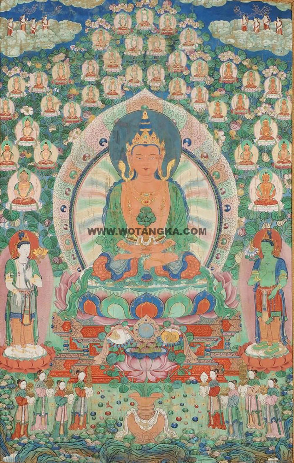 沃唐卡编号AC39814：长寿佛