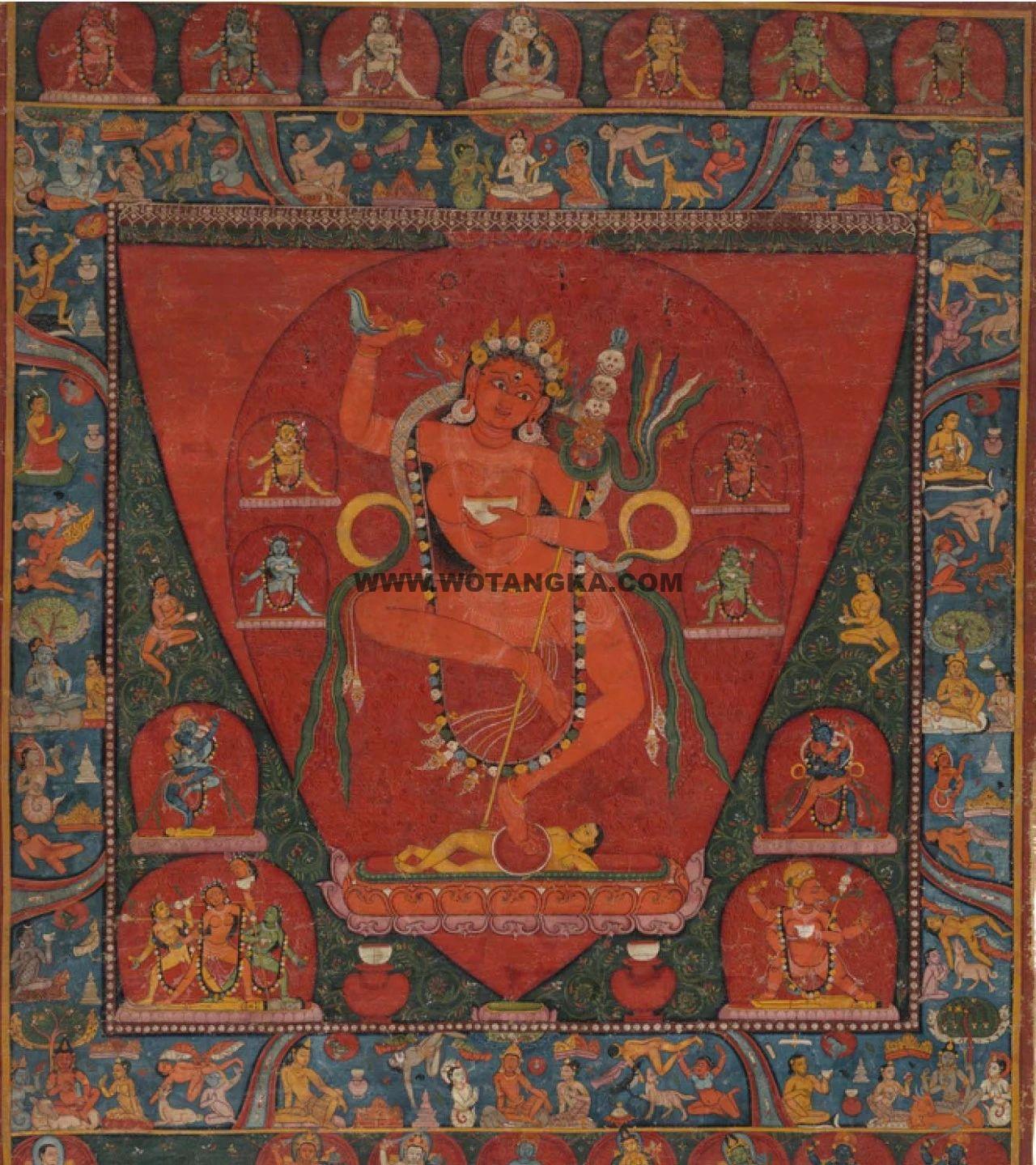 沃唐卡编号AC53297：金刚亥母