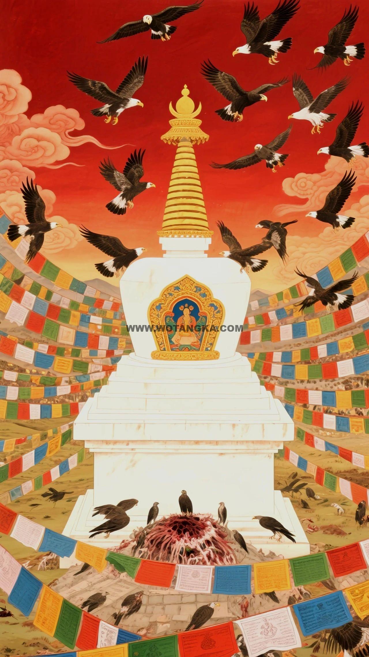 沃唐卡编号AC53972：尊胜塔