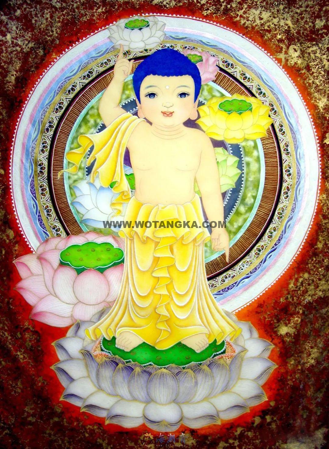 沃唐卡编号AC63498：太子佛