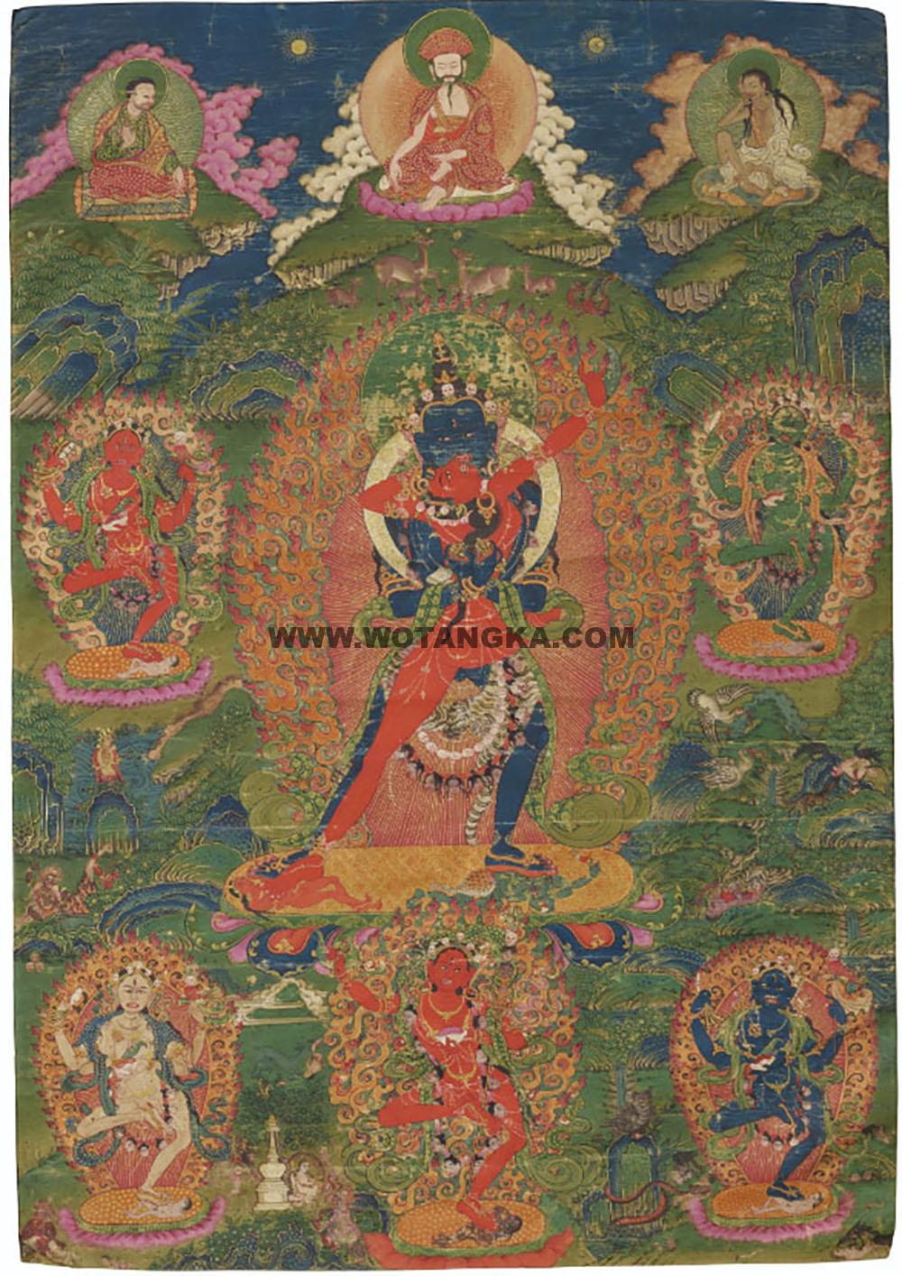 沃唐卡编号AC69143：胜乐金刚