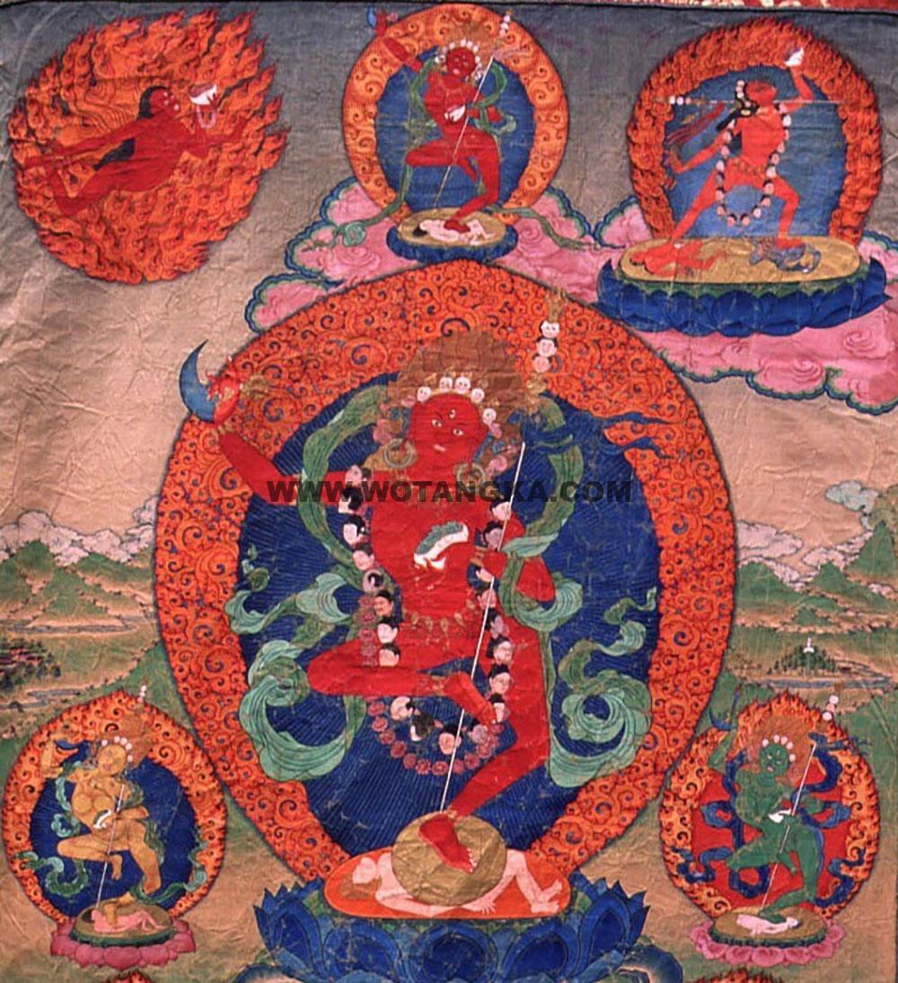 沃唐卡编号AC69374：金刚亥母