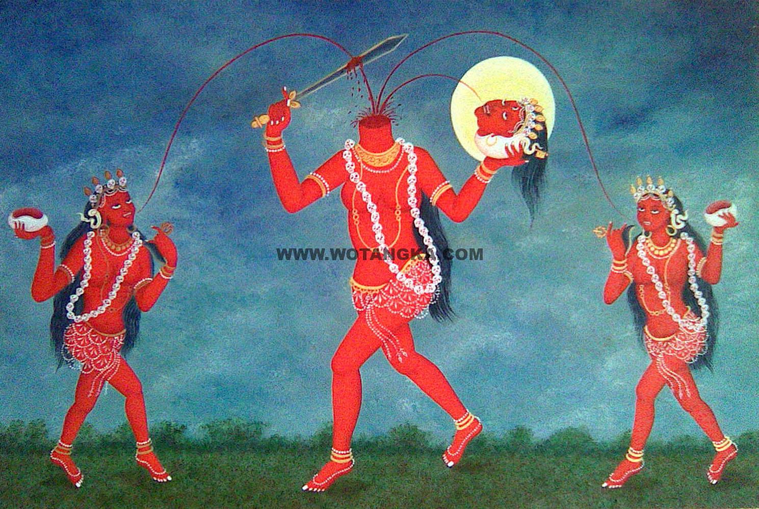 沃唐卡编号AC71258：断首空行母