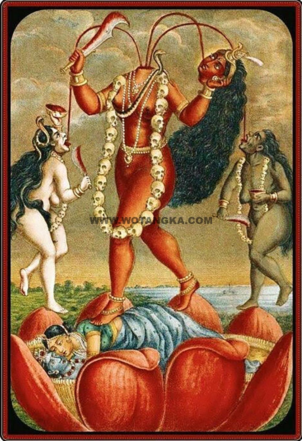 沃唐卡编号AC71935：断首空行母